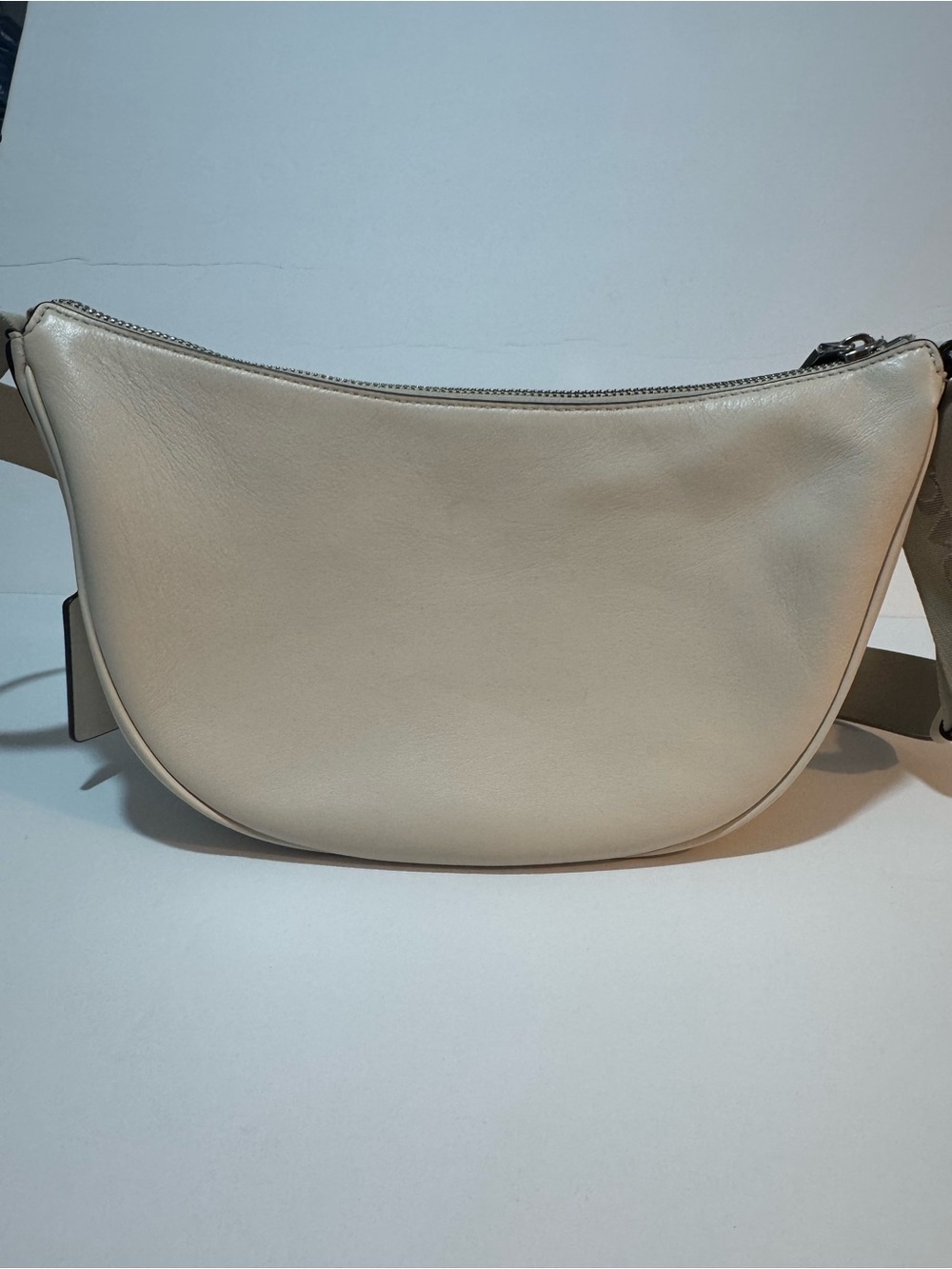 Coach Pace CT644 Leather Shoulder Crossbody Bag Silver Chalk - Picture 6 of 14